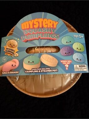 Mystery Squishy Dumpling Toy with Steamer
